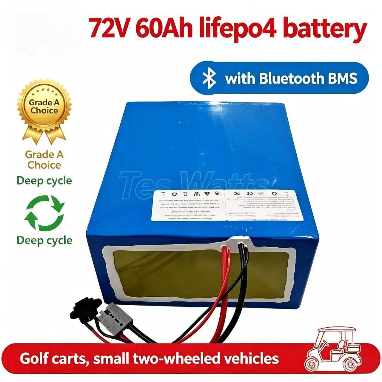 بطارية ليثيوم 72 فولت 60 أمبير - مراجعة 72V 60Ah Lifepo4 Battery Pack وسعره