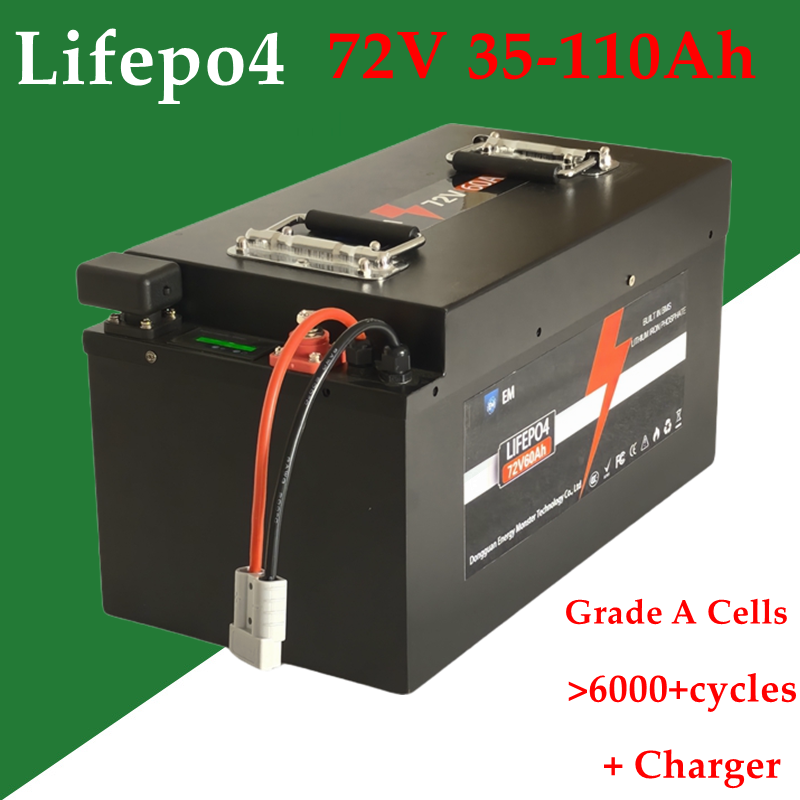 72 فولت 35 أمبير بطارية ليثيوم - مراجعة 72V 60Ah Lifepo4 Battery Pack وسعره