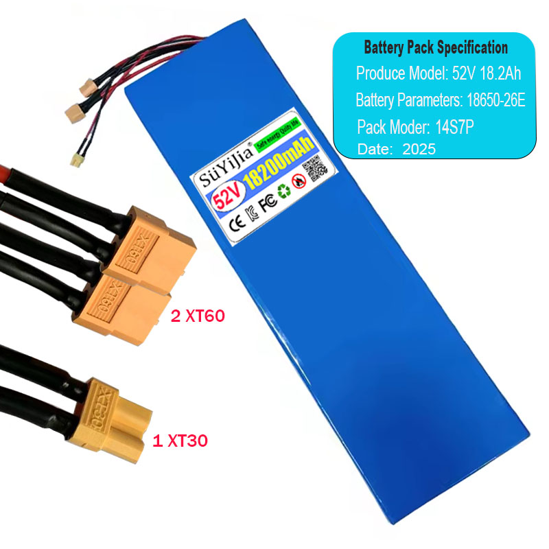 بطارية ليثيوم جديدة 14S7P 1865 - مراجعة 60V 30Ah Electric Scooter Battery وسعره