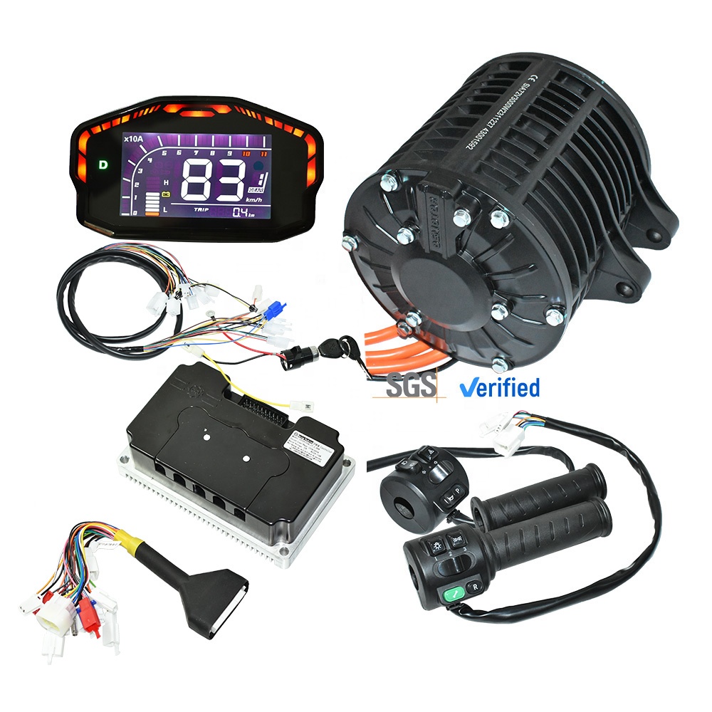 طقم دراجة نارية كهربائية Fardr - مراجعة Mid Drive Motor Kit 72V 3000W وسعره