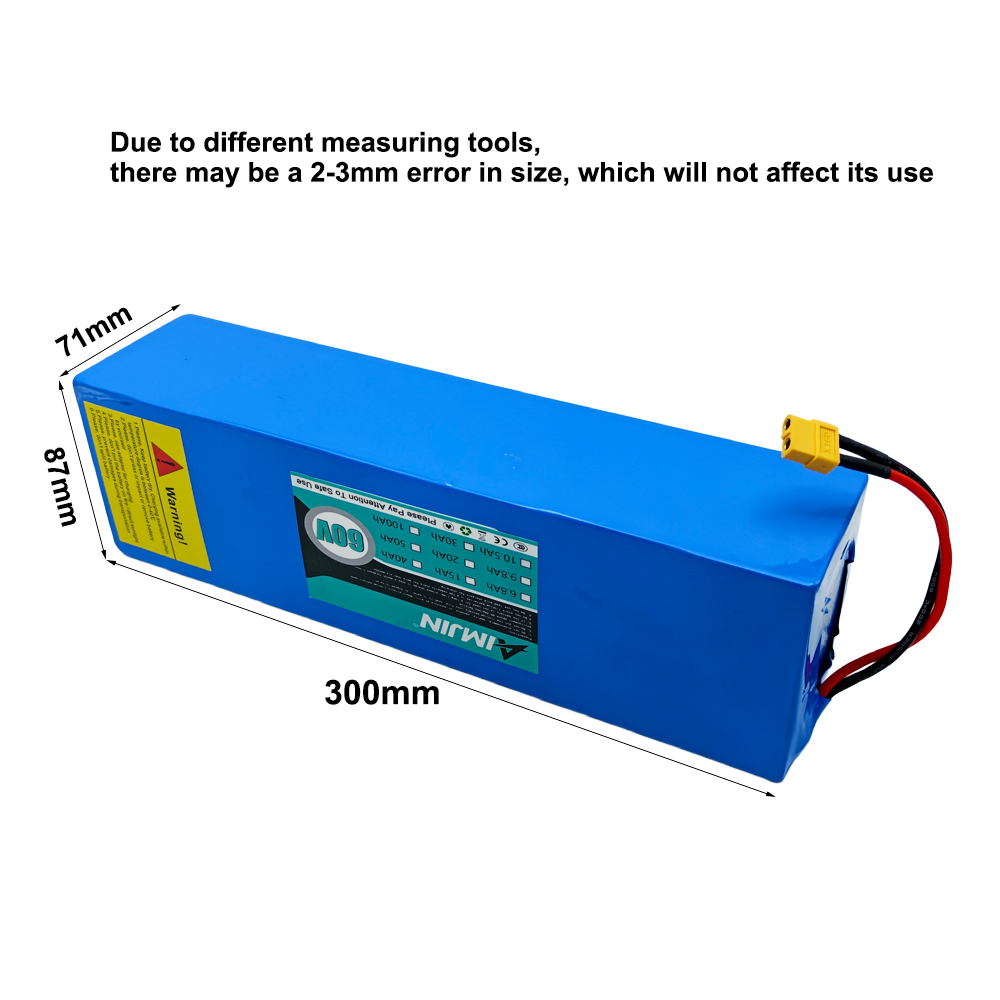 بطارية 60 فولت 15000 مللي أمبي - مراجعة 60V 30Ah Electric Scooter Battery وسعره