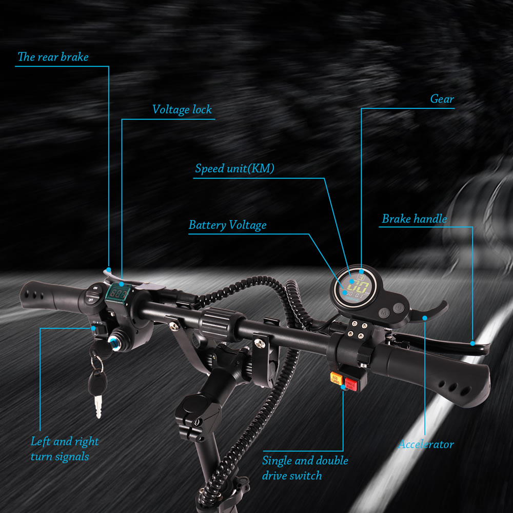 سكوتر كهربائي للبالغين، بمحرك  - مراجعة 60V 5600W Dual Motor Electric Scooter وسعره